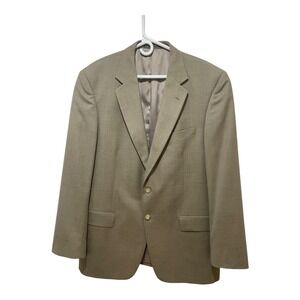 Tallia Uomo Mens‎ Beige Two Button Blazer Business Casual Career Jacket 44L